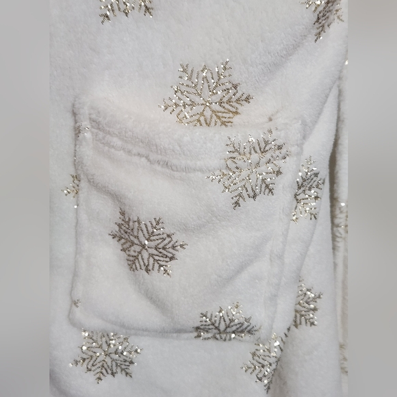 Kids Size Medium (8-10) Gold Snowflake DIP Brand Robe - Picture 5 of 8
